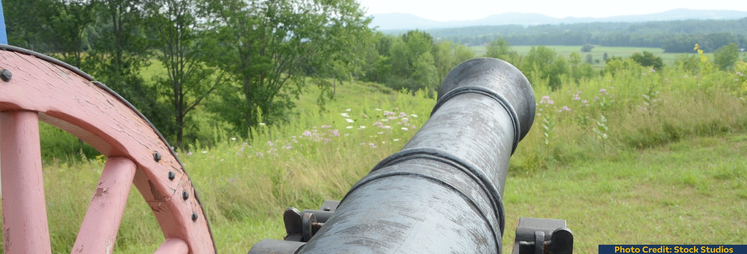 Saratoga Battlefield Cannon